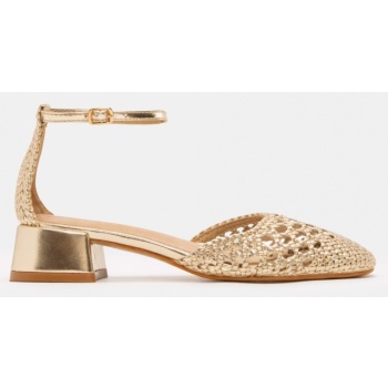 γοβάκια με πλεκτό σχέδιο & μπαρέτα  σε προσφορά