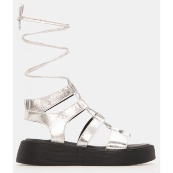 σανδάλια flatform gladiator - ασημί σε προσφορά
