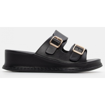 πλατφόρμες με διπλές τόκες - μαύρο σε προσφορά