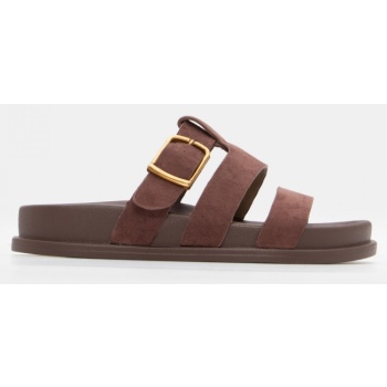 σανδάλια flatform με τόκα - καφέ σκούρο σε προσφορά