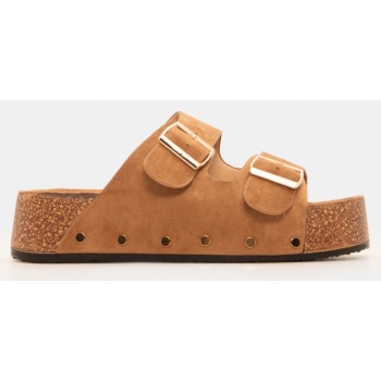 σανδάλια flatform με διπλές τόκες  σε προσφορά