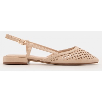 γοβάκια slingback με τόκα - μπεζ-σκούρο σε προσφορά