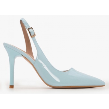 γόβες μυτερές slingback - γαλάζιο σε προσφορά