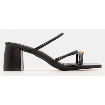 mules με χιαστί λουράκια & μεταλλική σε προσφορά