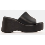  πλατφόρμες με φαρδιά φάσα - μαύρο