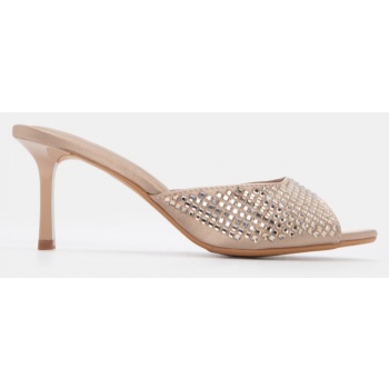 mules με διακοσμητικές πέτρες - χρυσό σε προσφορά