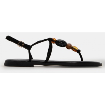 flat σανδάλια με λουράκια & χάντρες  σε προσφορά