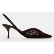 γόβες με πλεκτό σχέδιο -...