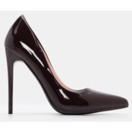 γόβες μυτερές - καφέ σκο...