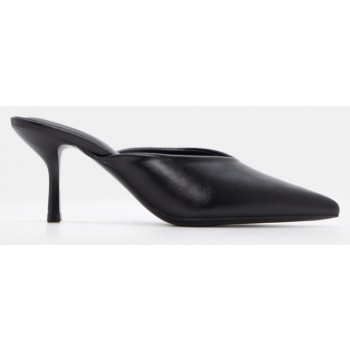 mules μυτερά μονόχρωμα - μαύρο σε προσφορά