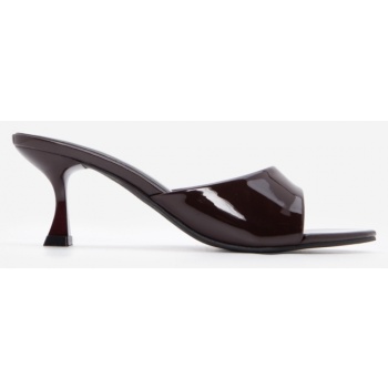 mules με φάσα - καφέ σκούρο σε προσφορά