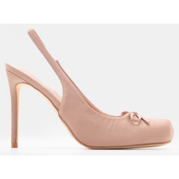 γόβες με διακοσμητικό φιόγκο - χαλκός σε προσφορά