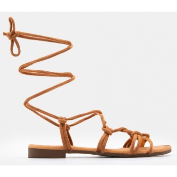 flat σανδάλια gladiator - κάμελ σε προσφορά