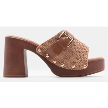 clogs με φαρδιά φάσα & διακοσμητικό σε προσφορά