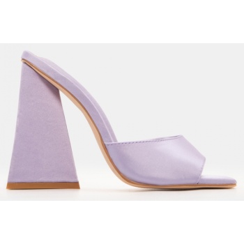 mules με φαρδιά φάσα - λιλά σε προσφορά