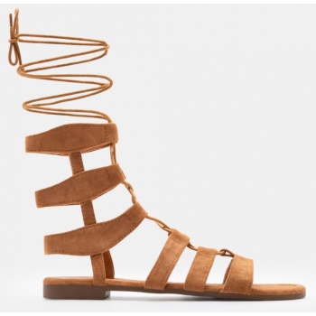 flat σανδάλια gladiator - κάμελ σε προσφορά