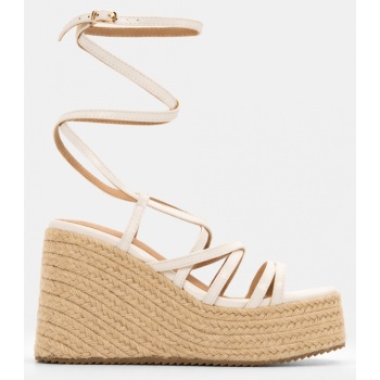 πλατφόρμες εσπαντρίγιες lace up - λευκό σε προσφορά