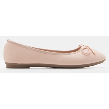 μπαλαρίνες με διακοσμητικό φιόγκο - μπεζ σε προσφορά