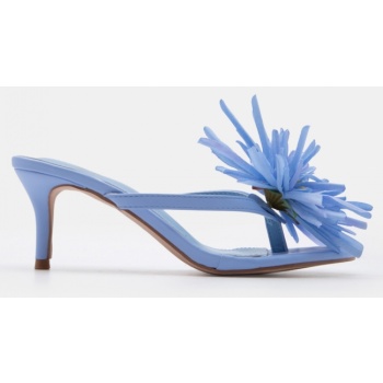 mules με διακοσμητικό λουλούδι - μπλε σε προσφορά