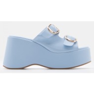  πλατφόρμες με διπλές τόκες - γαλάζιο