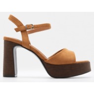  πλατφόρμες με φάσα & τόκα - κάμελ