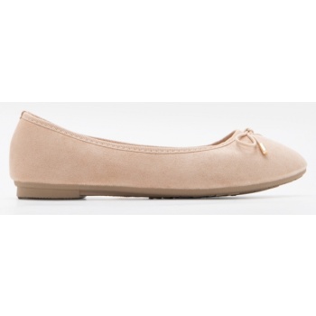 μπαλαρίνες με διακοσμητικό φιόγκο - μπεζ σε προσφορά