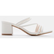  luigi design - mules με πολλαπλά λουράκια - λευκό