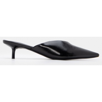 mules μυτερά μονόχρωμα - μαύρο σε προσφορά