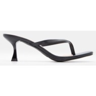  luigi design - mules με λουράκι - μαύρο