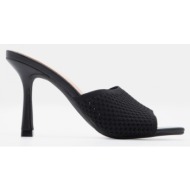  mules με φαρδιά φάσα - μαύρο