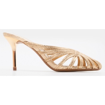 mules με ανοίγματα στο πλάι - χρυσό σε προσφορά