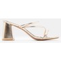 luigi design - mules με λουράκια - χρυσό