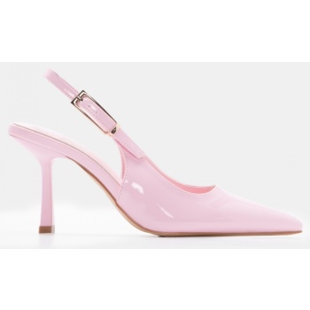 γόβες μυτερές slingback - ροζ σε προσφορά