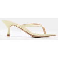  mules thong με kitten heel - κίτρινο
