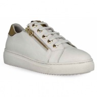  γυναικεία δερμάτινα sneaker parex 10726018 - λευκό