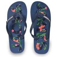  ανδρικές σαγιονάρες θαλάσσης jack & jones jfwlogo palm print flip flop 12230642