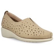  γυναικεία δερμάτινα slip on παπούτσια flex & go adoring st0708