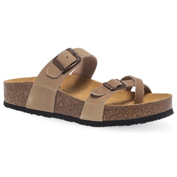 γυναικεία δερμάτινα σανδάλια plakton