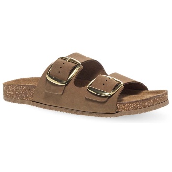 γυναικεία δερμάτινα σανδάλια parex