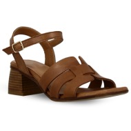  γυναικεία δερμάτινα mε τακούνι πέδιλα parex 11627154