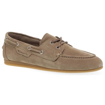 γυναικεία δερμάτινα μοκασίνια tamaris