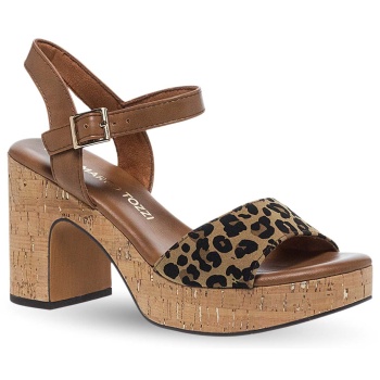 γυναικεία πέδιλα με τακούνι marco tozzi