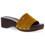 γυναικεία δερμάτινα mule maison minrelle 13033006