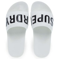  γυναικείες σαγιονάρες θαλάσσης με φάσα superdry wf310256a brilliant white