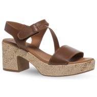  γυναικεία δερμάτινα πέδιλα με τακούνι parex 11633227