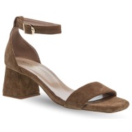  γυναικεία δερμάτινα πέδιλα με τακούνι maison minrelle 11633155