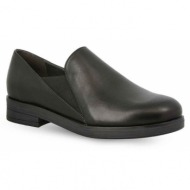  γυναικεία δερμάτινα slip on parex 12922013 - μαύρο