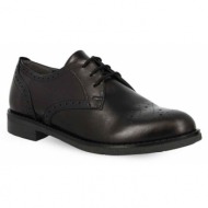  γυναικεία δερμάτινα oxfords parex 11124001 - μαύρο