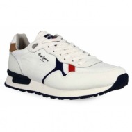  ανδρικά sneaker pepe jeans pms30805 800 white - λευκό