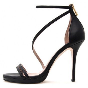 leather high heels sandals women mourtzi σε προσφορά